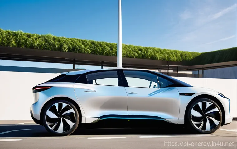 전기차 충전 인프라 - **Prompt for Public Fast Charging:**
    "A vibrant public fast-charging station in Portugal, possib...