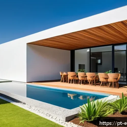 Home 31 에너지 절약형 건축 기술 - A modern Brazilian home exterior featuring innovative polyurethane thermal insulation panels on the ...